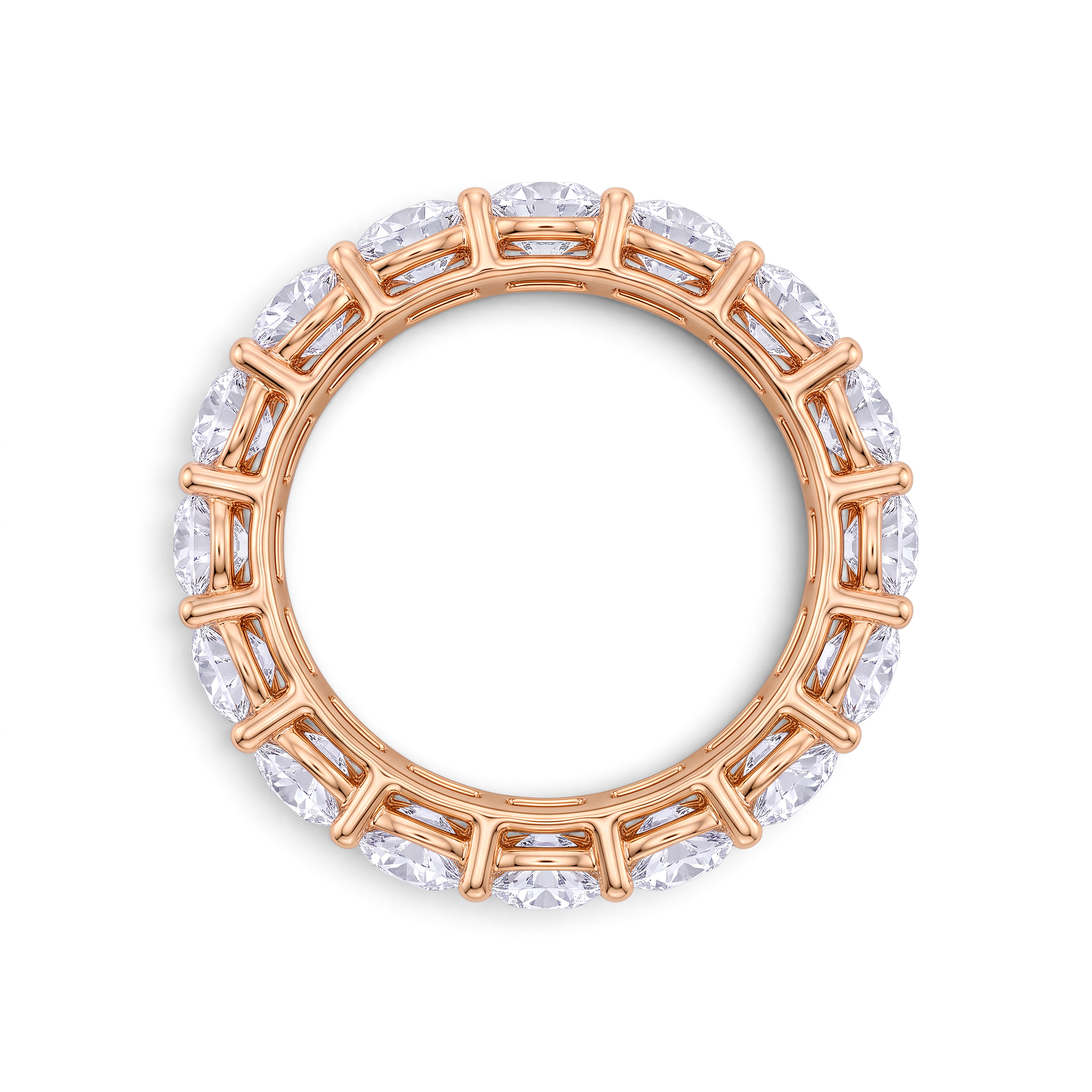 La Ronde® Diamond Eternity Band 3.75mm, 14K Rose Gold