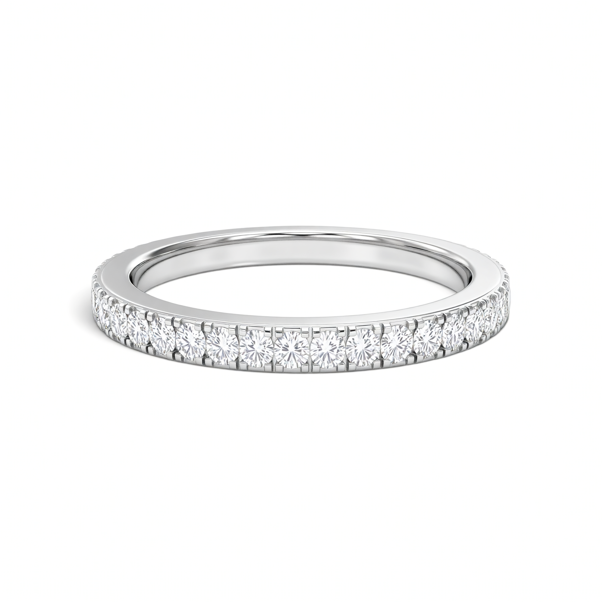 La Ronde® Diamond Eternity Band 1.8mm, 14K White Gold