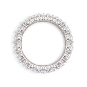 Demain La Ronde 14K white gold eternity band featuring a continuous circle of round cut lab-grown diamonds.
