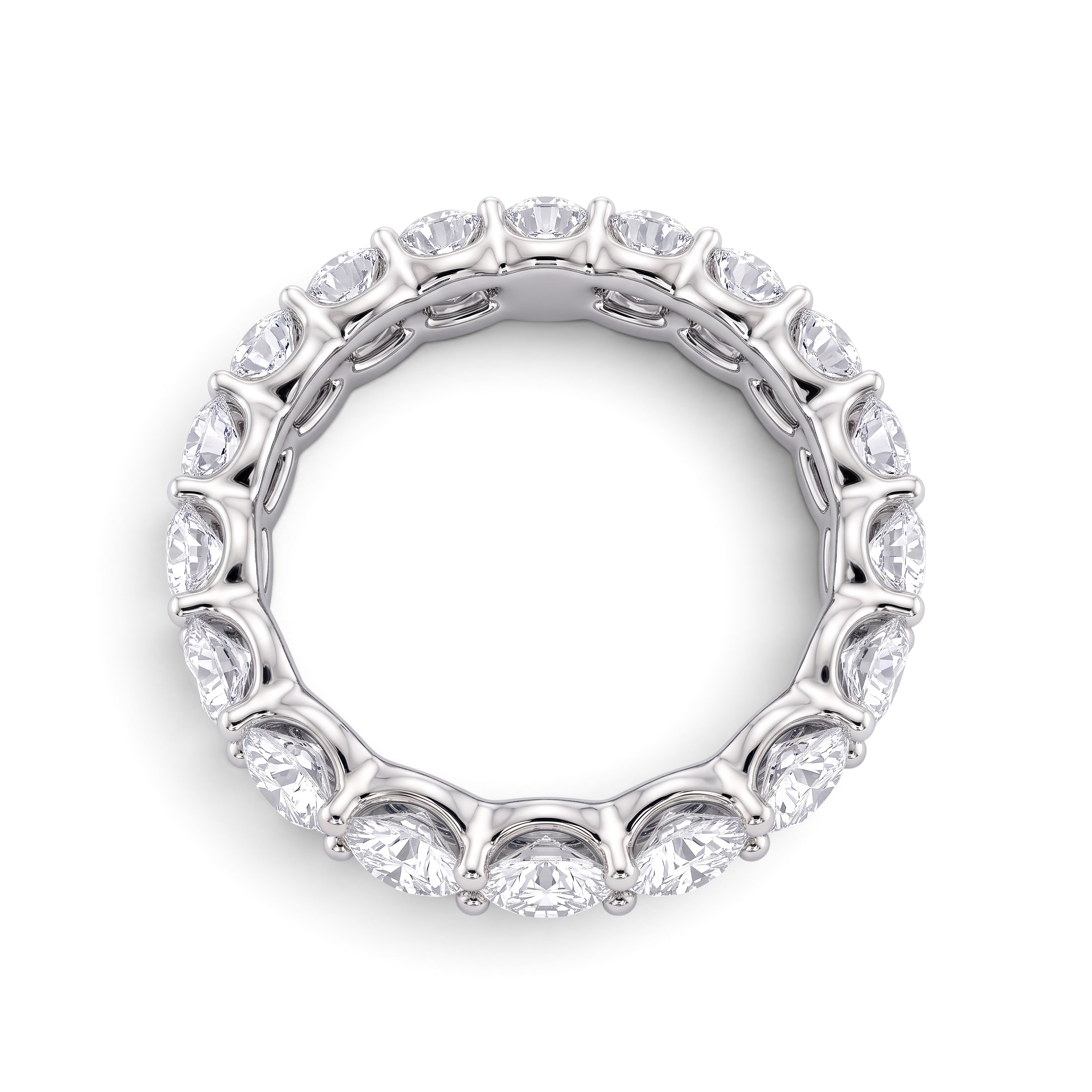 La Ronde® Diamond Eternity Band 3mm, 14K White Gold
