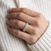La Ronde® Diamond Eternity Band 3mm, 14K White Gold