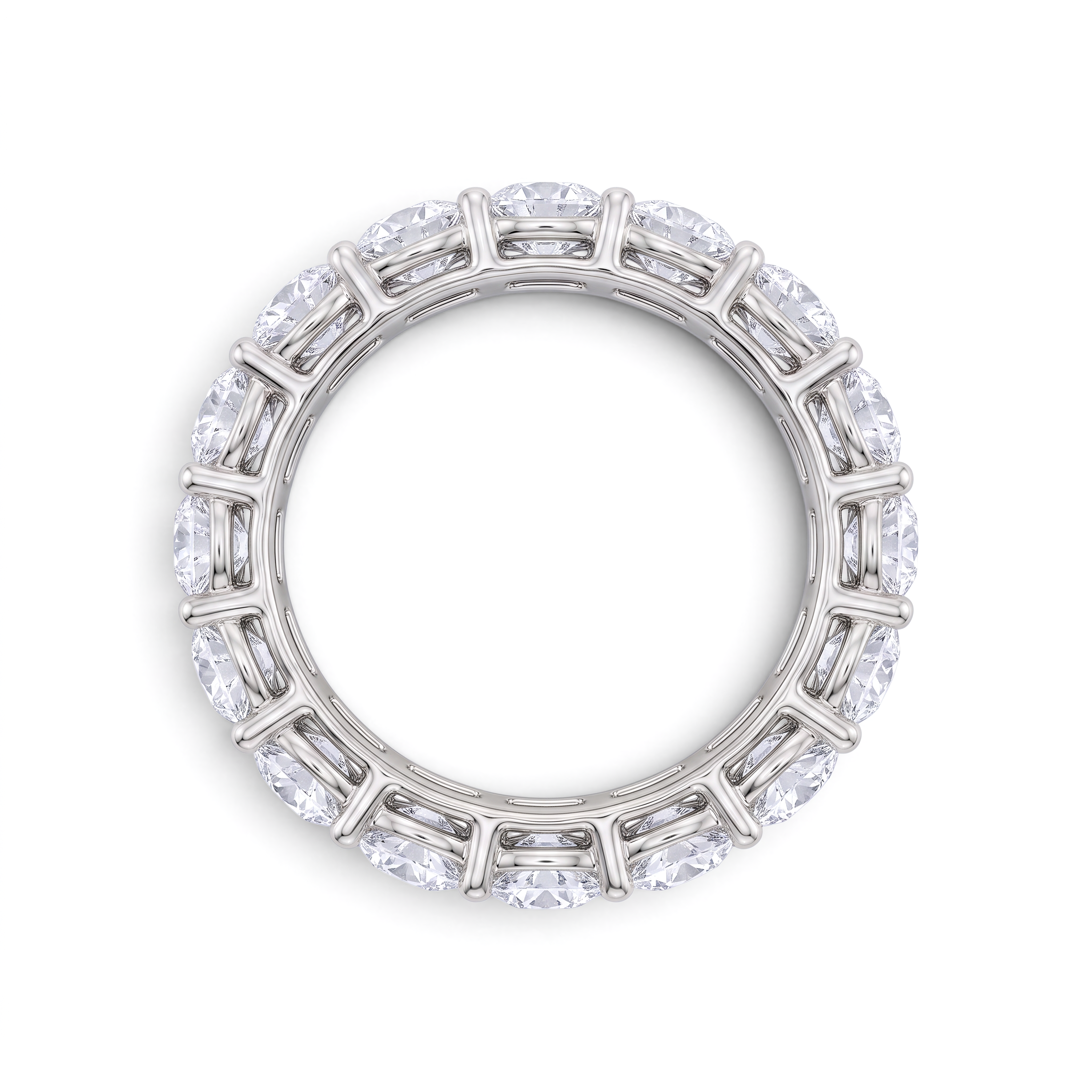 La Ronde® Diamond Eternity Band 3.75mm, 14K White Gold
