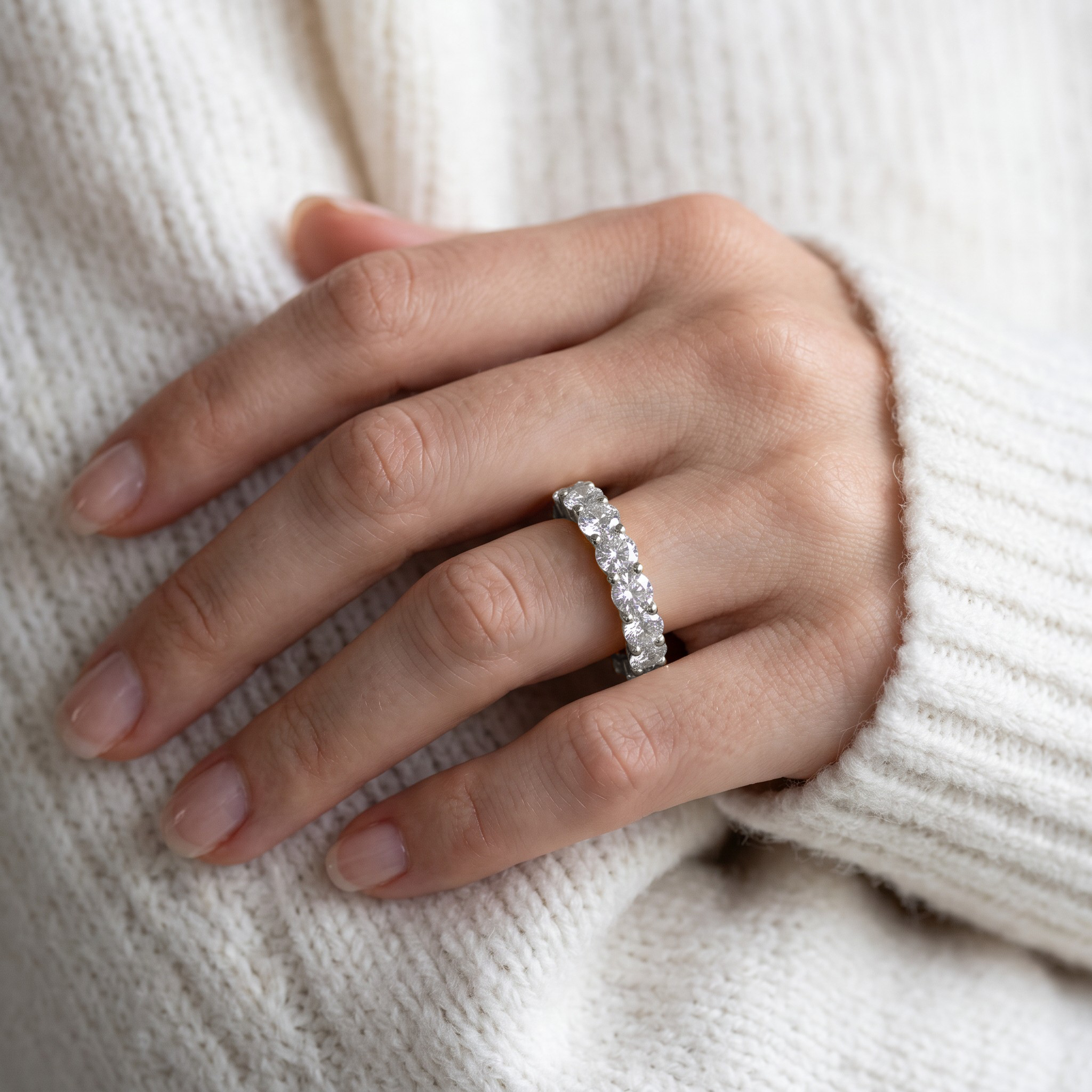La Ronde® Diamond Eternity Band 3.75mm, Platinum
