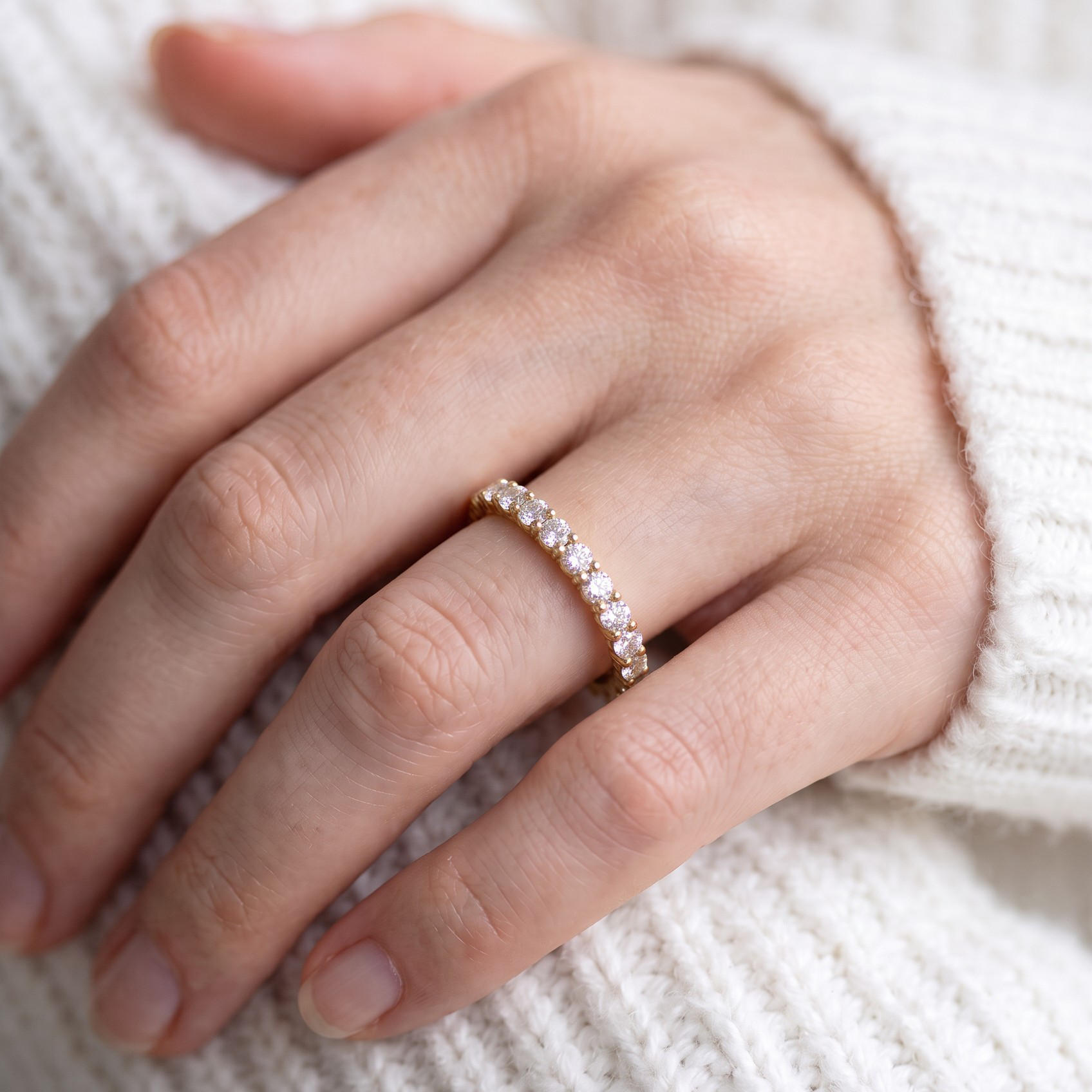 La Ronde® Diamond Eternity Band 3.75mm, 14K Gold