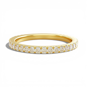 La Ronde® Diamond Eternity Band 1.8mm, Gold Vermeil