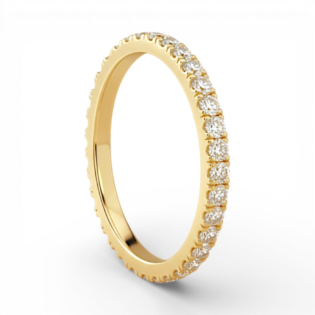 La Ronde® Diamond Eternity Band 1.8mm, Gold Vermeil