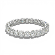 La Ronde® Diamond Eternity Band 2.3mm, 14K White Gold
