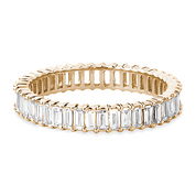 L'Emeraude® Diamond Eternity Band 2x3mm, 14K Rose Gold