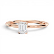 L'Emeraude® Solitaire 1ct Diamond Ring, 14K Rose Gold