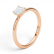 L'Emeraude® Solitaire 1ct Diamond Ring, 14K Rose Gold