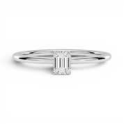 L'Emeraude® Solitaire 0.5ct Diamond Ring, Platinum