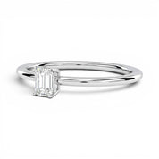 L'Emeraude® Solitaire 0.5ct Diamond Ring, Platinum
