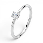 L'Emeraude® Solitaire 0.5ct Diamond Ring, Platinum