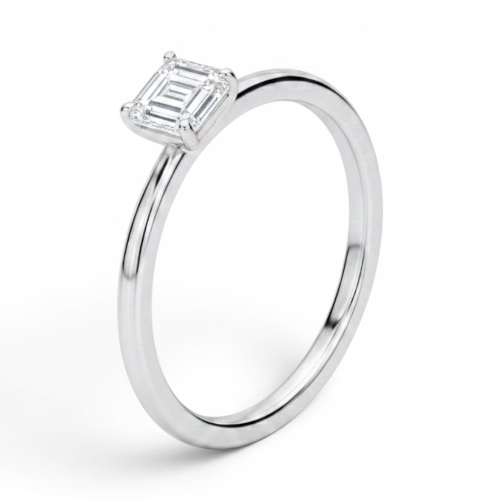 L'Emeraude® Solitaire 1ct Diamond Ring, Platinum