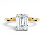 L'Emeraude® Solitaire 3ct Diamond Ring, 14K Yellow Gold