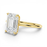 L'Emeraude® Solitaire 3ct Diamond Ring, 14K Yellow Gold