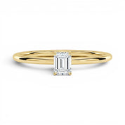 L'Emeraude® Solitaire 0.5ct Diamond Ring, 14K Yellow Gold
