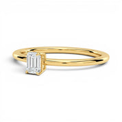 L'Emeraude® Solitaire 0.5ct Diamond Ring, 14K Yellow Gold