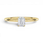 L'Emeraude® Solitaire 1ct Diamond Ring, 14K Yellow Gold