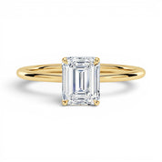 L'Emeraude® Solitaire 2ct Diamond Ring, 14K Yellow Gold