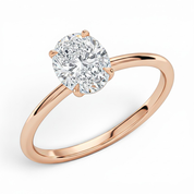 L'Ovale® Solitaire 2ct Diamond Ring, 14K Rose Gold