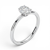 L'Ovale® Solitaire 0.5ct Diamond Ring, Platinum