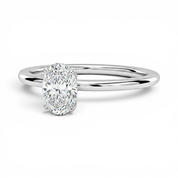 L'Ovale® Solitaire 1ct Diamond Ring, Platinum