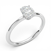L'Ovale® Solitaire 1ct Diamond Ring, Platinum