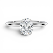L'Ovale® Solitaire 2ct Diamond Ring, Platinum