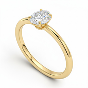 L'Ovale® Solitaire 0.5ct Diamond Ring, 14K Yellow Gold
