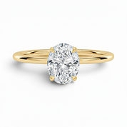 L'Ovale® Solitaire 2ct Diamond Ring, 14K Yellow Gold