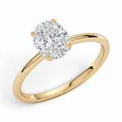 L'Ovale® Solitaire 2ct Diamond Ring, 14K Yellow Gold