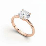 La Ronde® Solitaire 2ct Diamond Ring, 14K Rose Gold