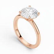 La Ronde® Solitaire 3ct Diamond Ring, 14K Rose Gold
