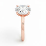 La Ronde® Solitaire 3ct Diamond Ring, 14K Rose Gold