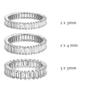 L'Emeraude® Diamond Eternity Band 3x5mm