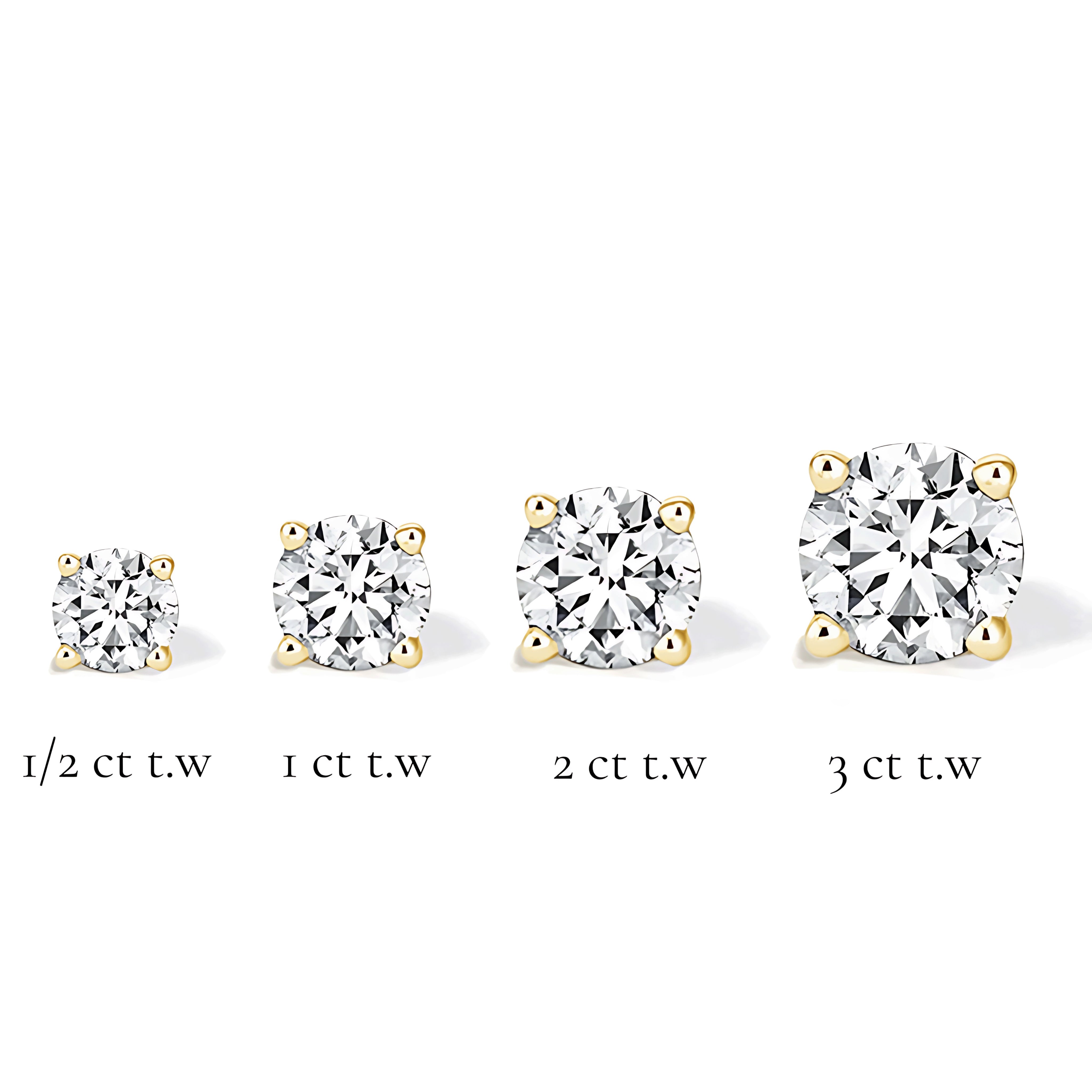La Ronde® Diamond Stud Earrings, Gold Vermeil