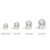 L'Ovale® Diamond Stud Earrings