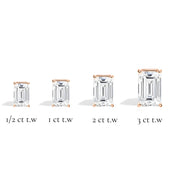 L'Emeraude® Diamond Stud Earrings, 14K Rose Gold