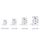 L'Emeraude® Diamond Stud Earrings, 14K White Gold