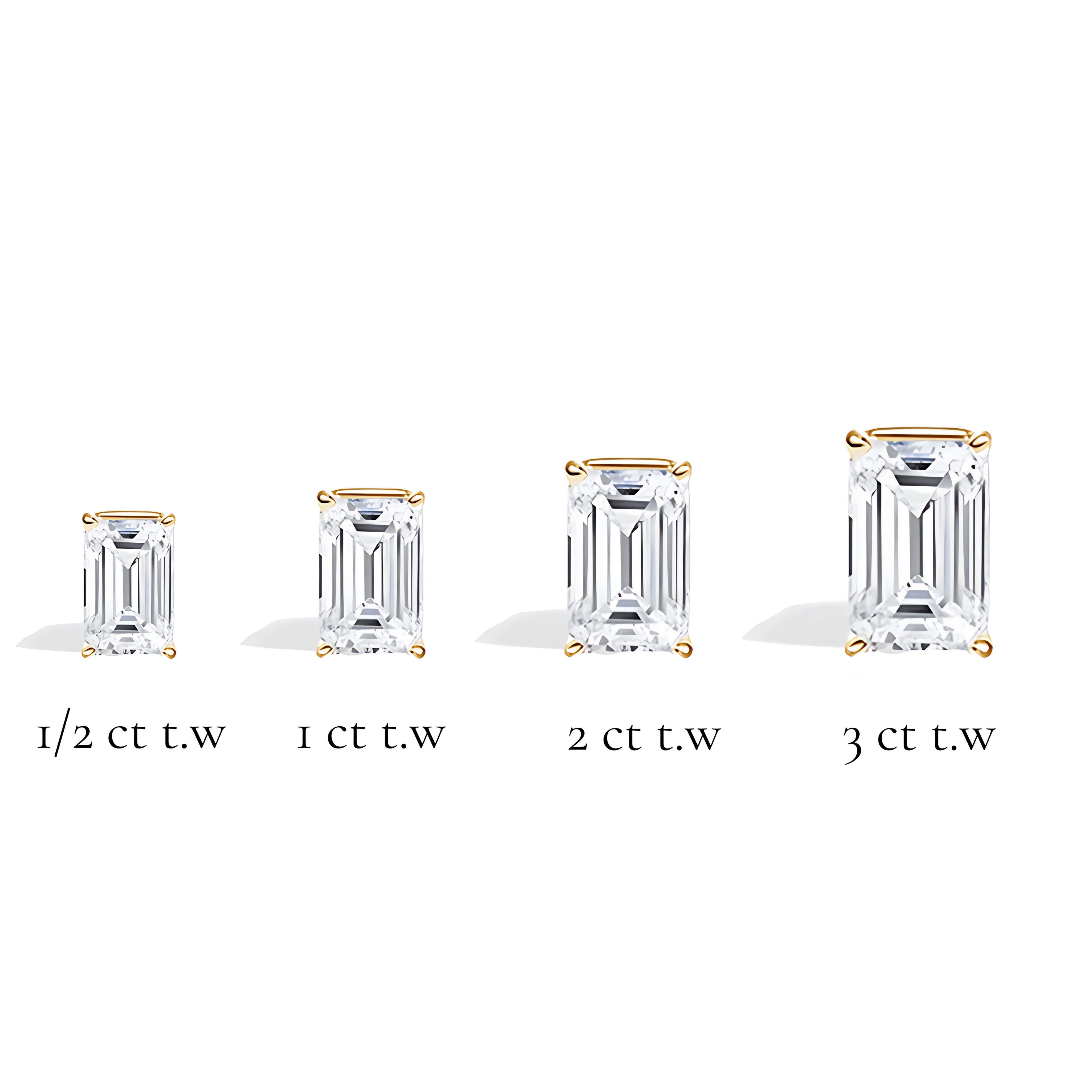 L'Emeraude® Diamond Stud Earrings, 14K Gold