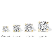 La Ronde® Diamond Stud Earrings, 14K Gold
