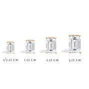 L'Emeraude® Diamond Stud Earrings, Gold Vermeil