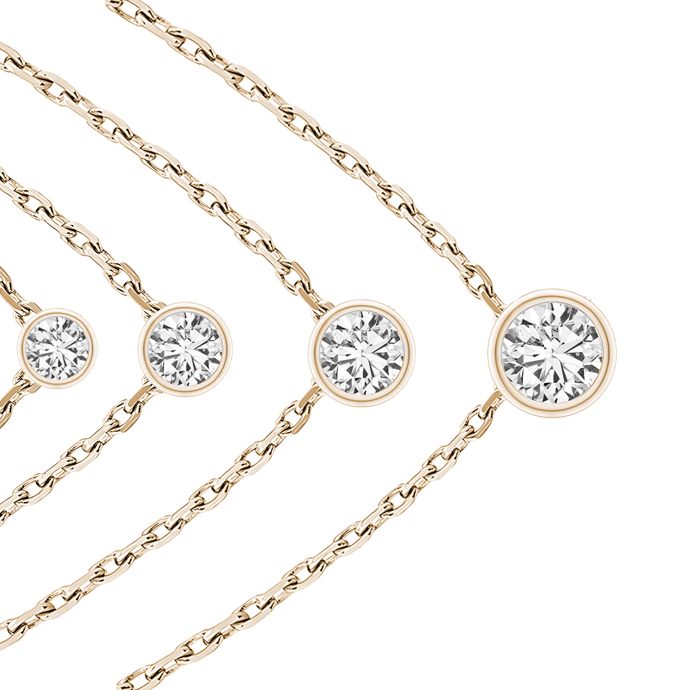 La Ronde® Bezel Diamond Pendant Necklace