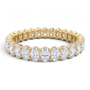 L'Ovale® Diamond Eternity Band 2x3mm, 14K Gold