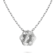 La Fleur® Diamond Pendant Necklace, 14K White Gold