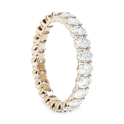 L'Ovale® Diamond Eternity Band 2x3mm