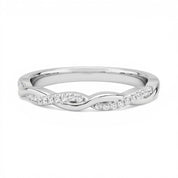 Waves Diamond Ring, Sterling Silver