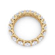 Demain La Ronde 3mm 14K gold eternity band with a full circle of round cut lab-grown diamonds
