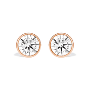 La Ronde® Bezel Diamond Stud Earrings